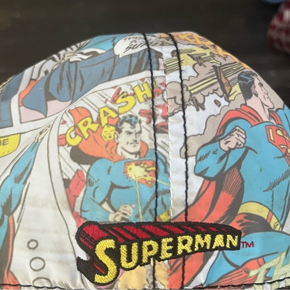 DC Comics Superman Vintage Baseball Cap Comic Strip Design (S 10) - Picture 9 of 10